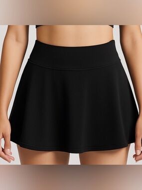 Stelle Black Athletic Skort with Built-in Shorts – Size M(A177)”✨